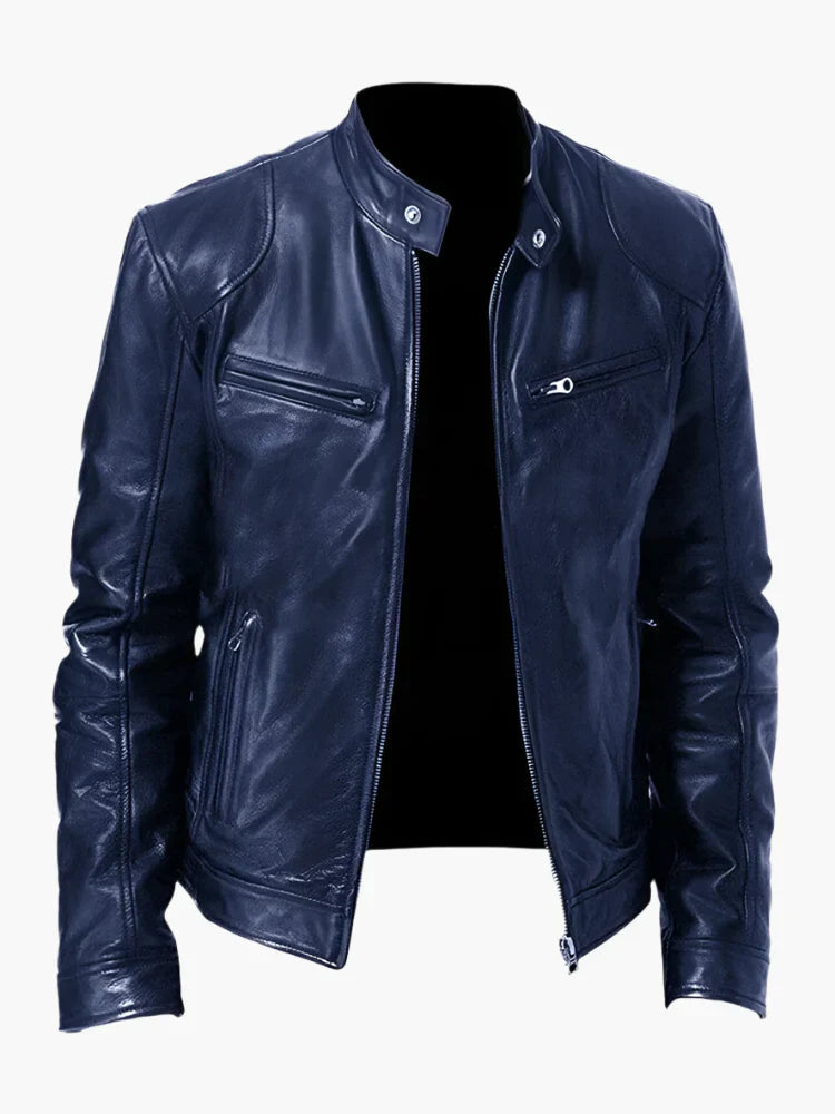 Drune | Kunstlederjacke im Biker-Stil - Zeitloses Design für Alltag und Freizeit