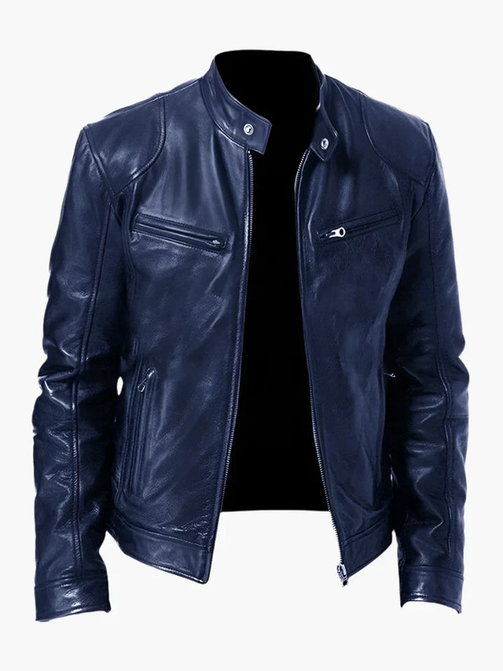 Drune | Kunstlederjacke im Biker-Stil - Zeitloses Design für Alltag und Freizeit