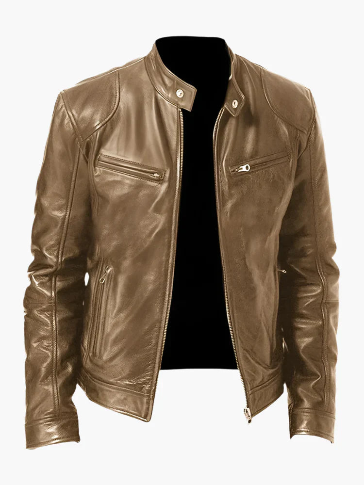 Drune | Kunstlederjacke im Biker-Stil - Zeitloses Design für Alltag und Freizeit