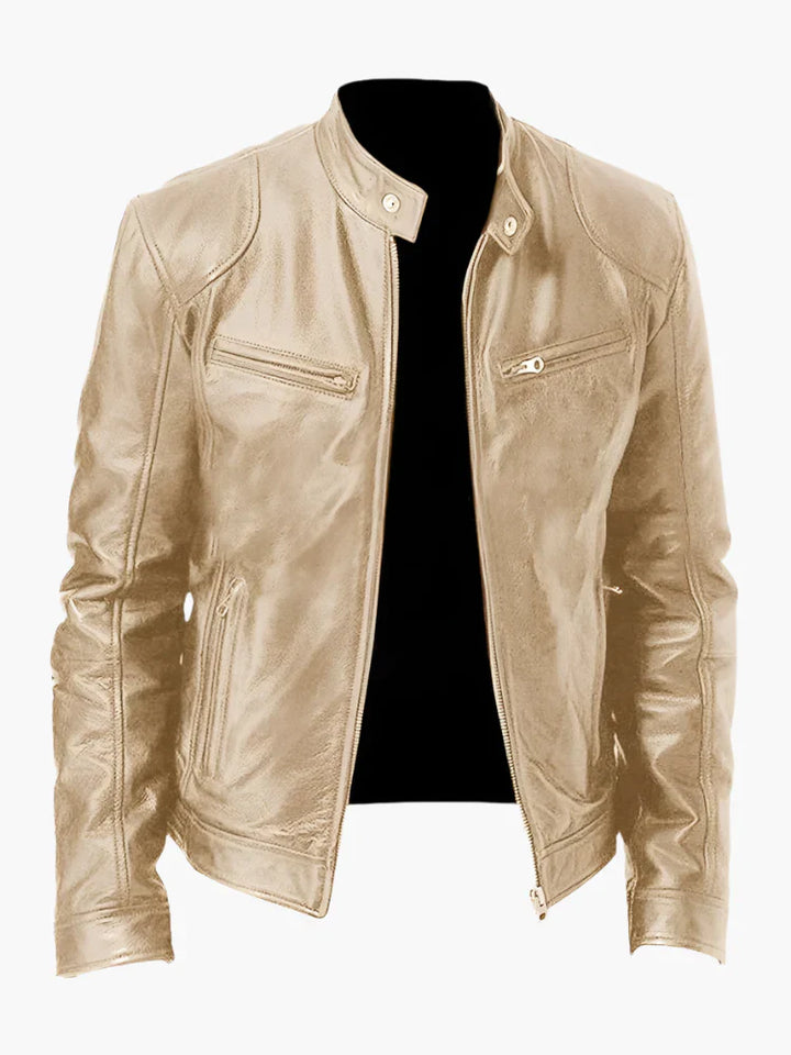 Drune | Kunstlederjacke im Biker-Stil - Zeitloses Design für Alltag und Freizeit