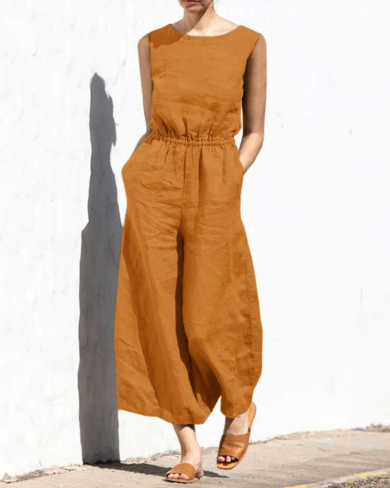 Drune | Klassischer Baumwoll Jumpsuit