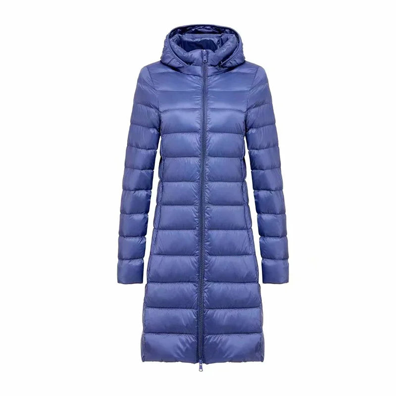 Drune | Lange leichte Daunenjacke