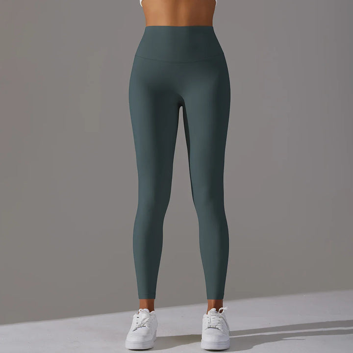 Drune | Atmungsaktive hohe Taille Yoga Leggings für Damen zum Sport, Laufen und Radfahren