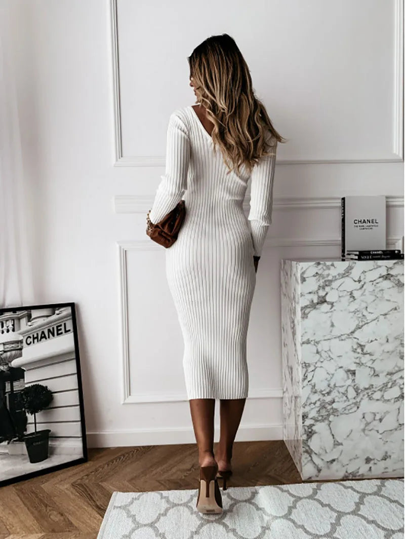 Drune | Rippenstrickkleid für Frauen