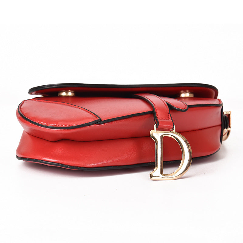 Drune | elegante Damen Umhängetasche - exklusive PU - lederne Satteltasche