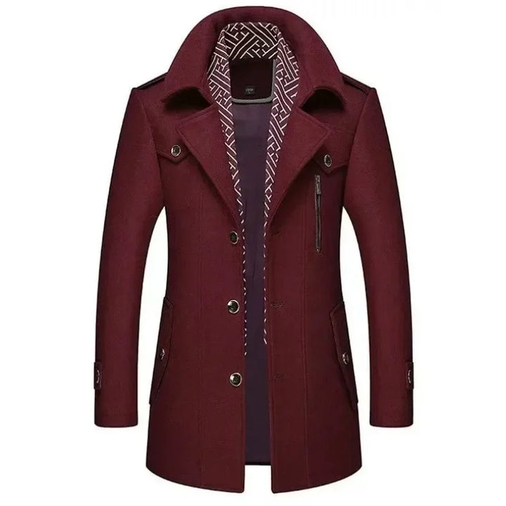 Drune | Business Mantel Eleganter Winter Langjacke Klassisch Modern Freizeit