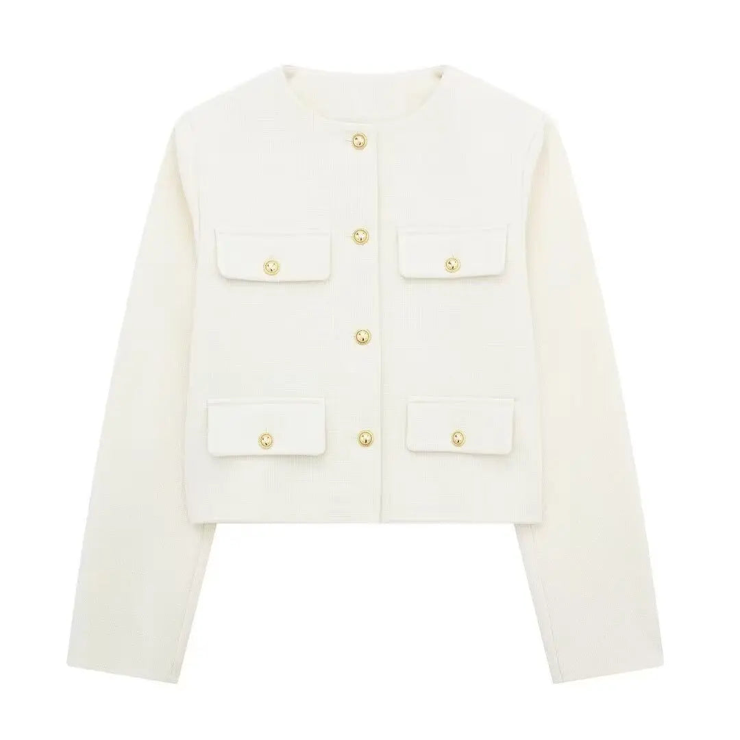 Drune - Trendy Geknöpfter Kurzblazer