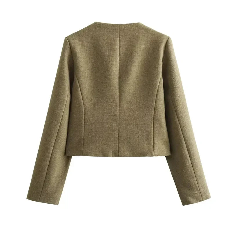 Drune | Schicke und elegante Blazerjacke mit Knopfverschluss für Damen
