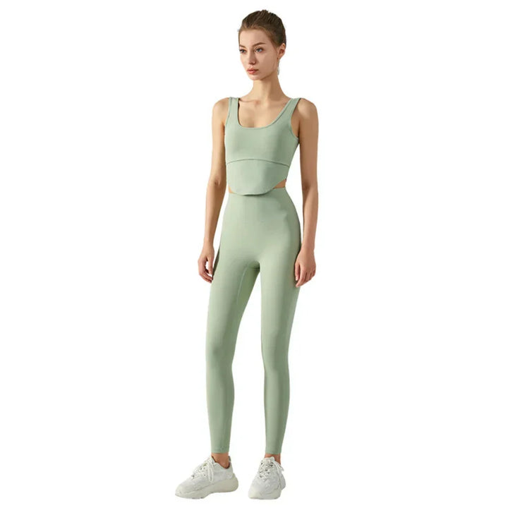 Drune | Emily Sportswear Naked Hochtaillierte Tight Yoga Hosen Doppelseitig Gebürstet Pfirsich Po-Hebende Lauf Sport Fitness Leggings