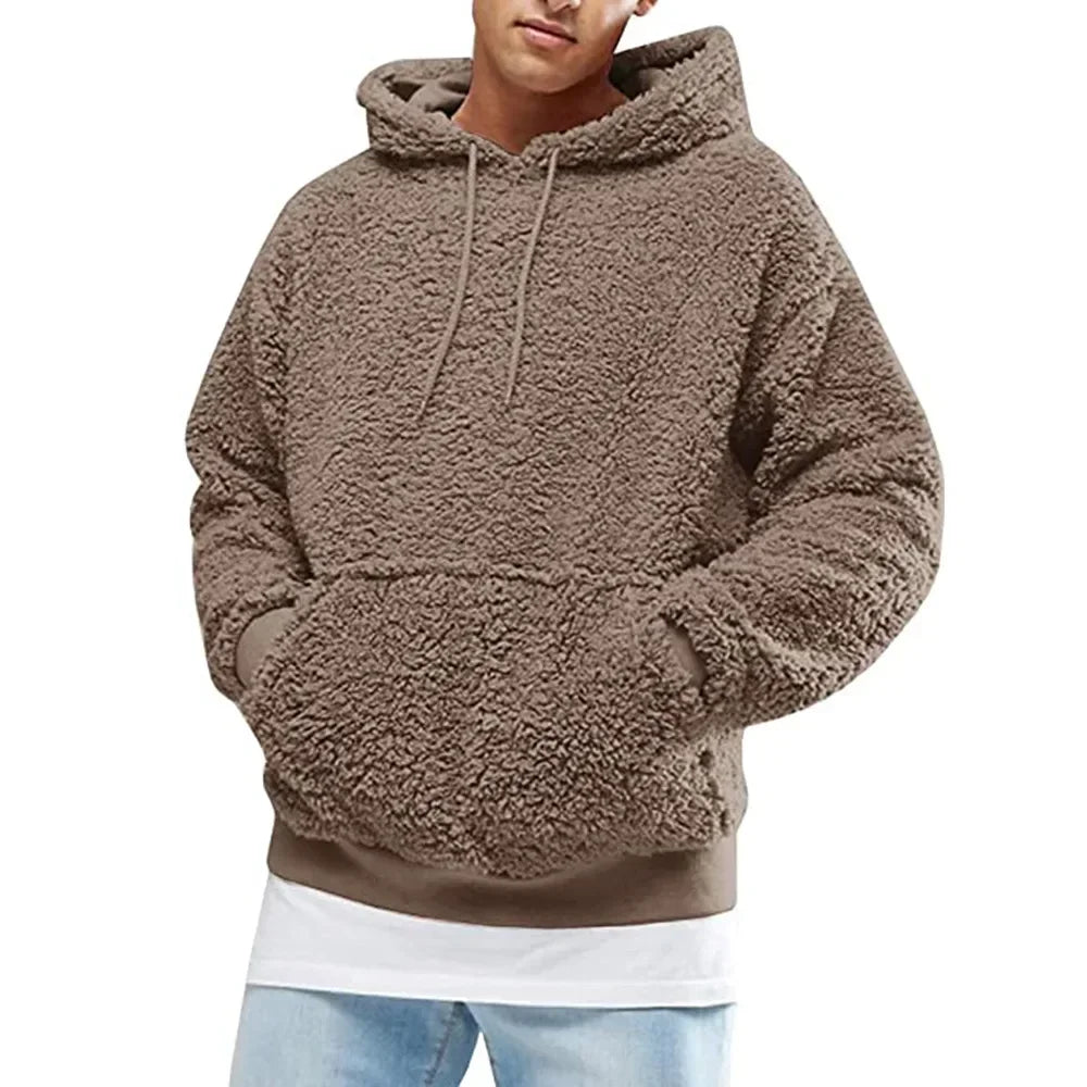 Drune | Hoodie mit Weichem Sherpa-textur Polyester-fleece Komfortabel und Trendy