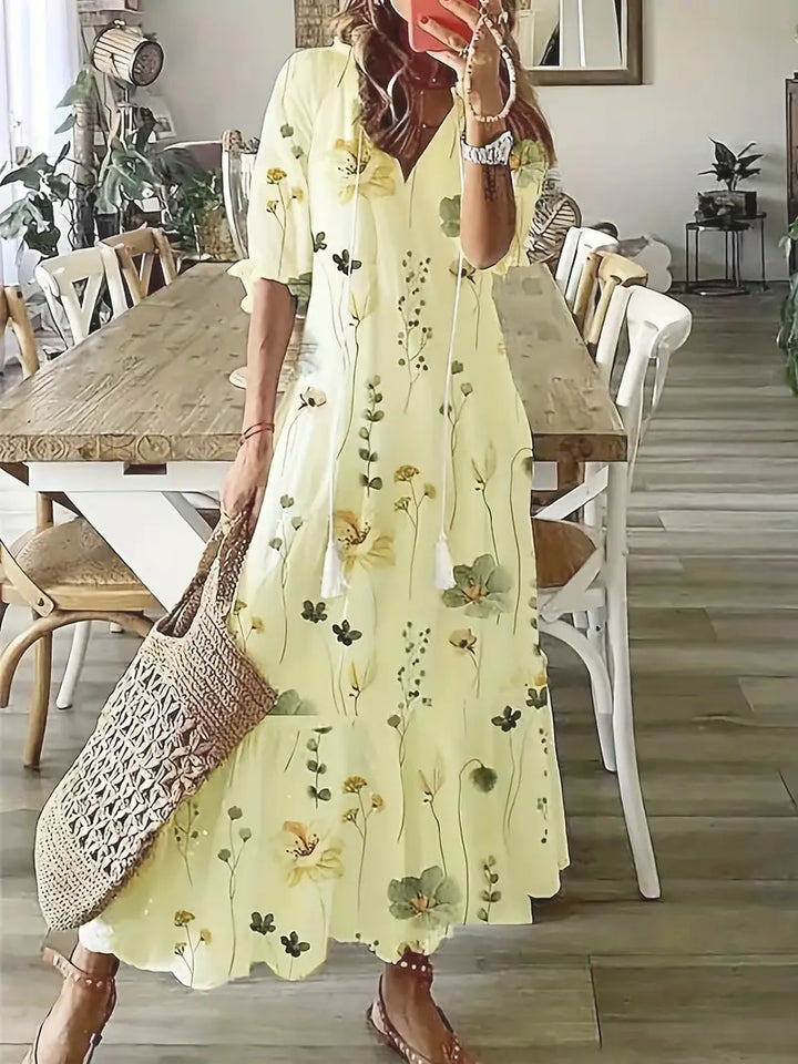 Drune | Elegantes Sommerkleid mit Hellem Design