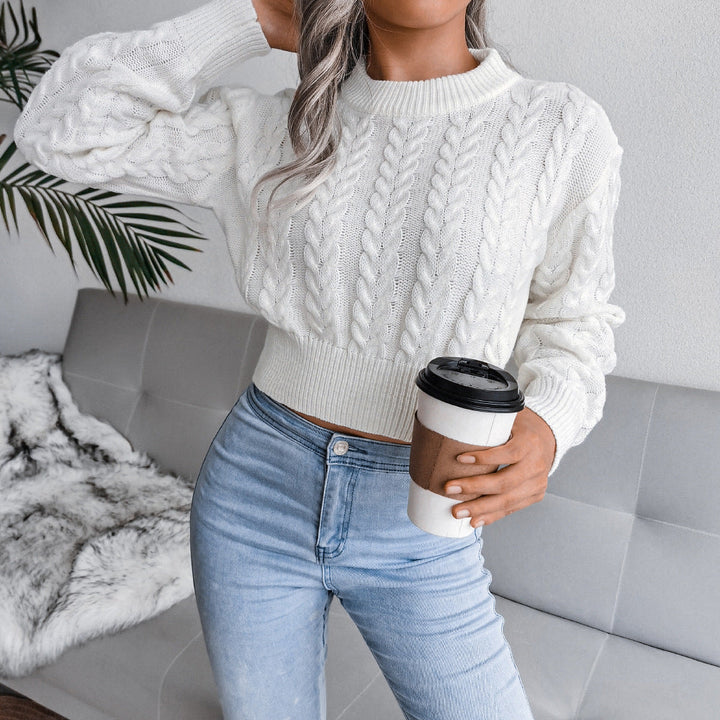 Drune - Gestrickter kurzer Pullover