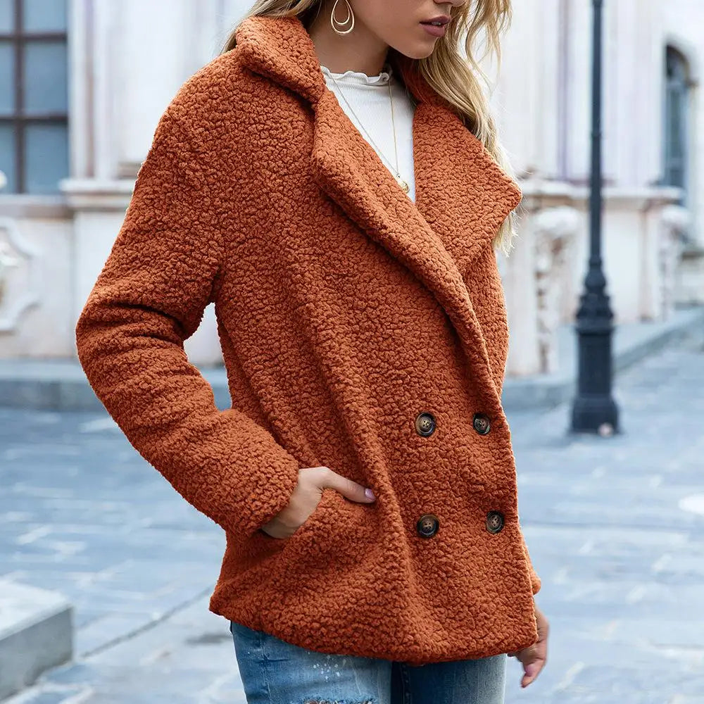 Drune | Teddy Kurzjacke - Braun - Flauschig und Trendy