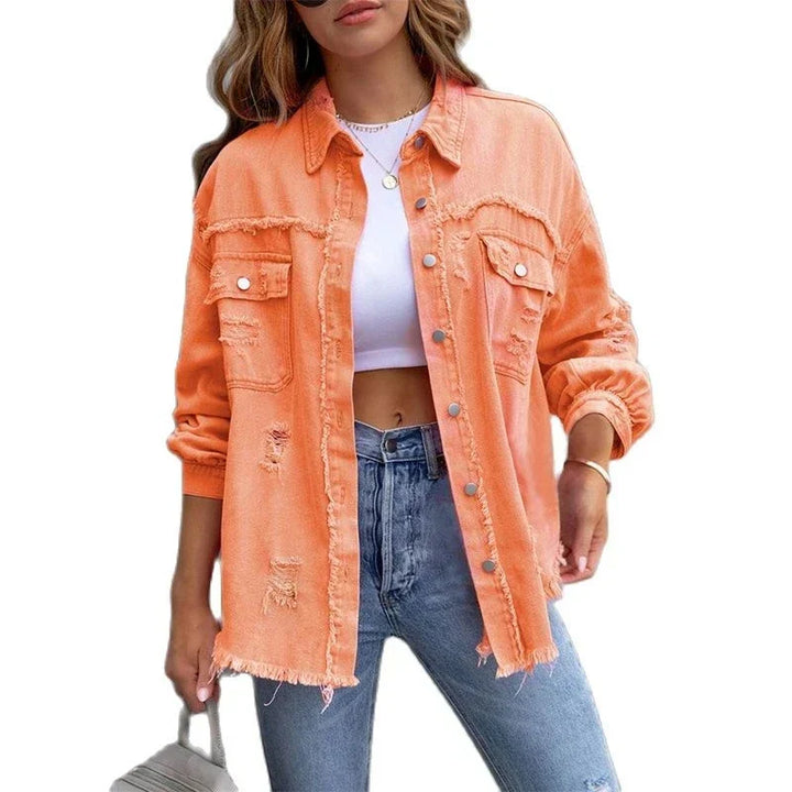 Drune | Lässige Übergröße Jeansjacke