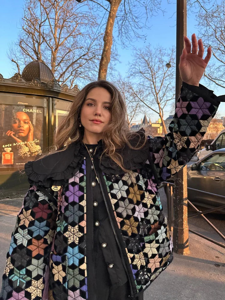 Drune | Stil Mehrfarbe Steppjacke