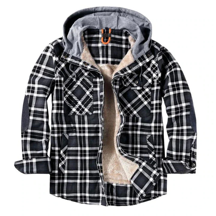 Drune - Karierte Herrenjacke