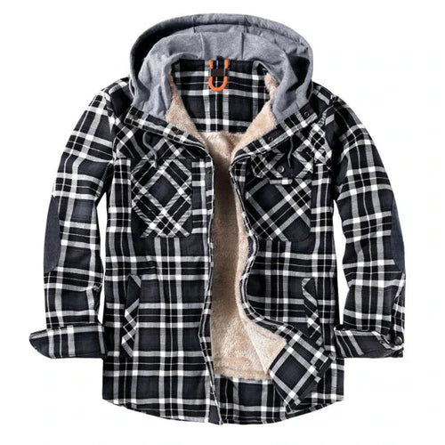 Drune - Karierte Herrenjacke