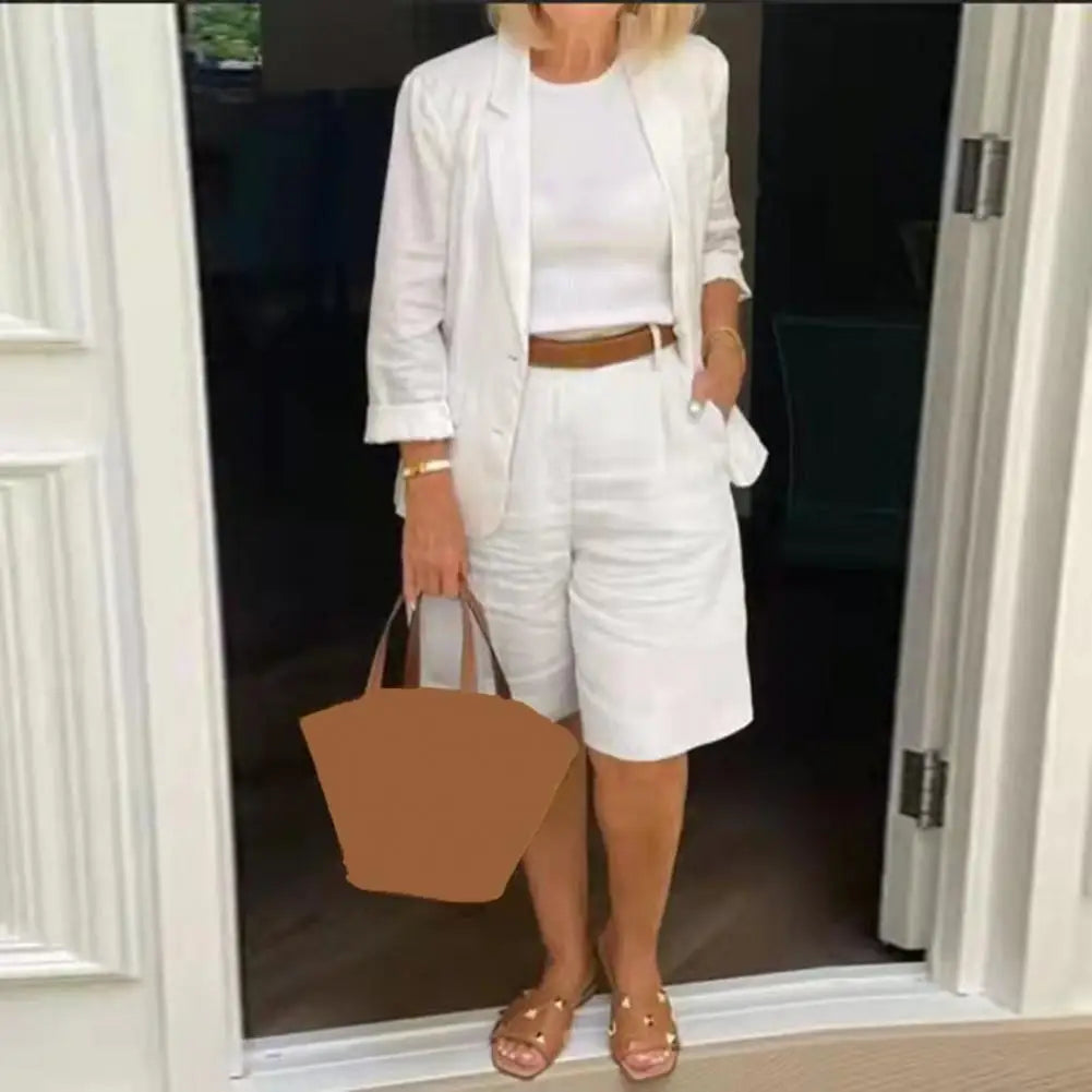 Drune | Luxuriöser Blazer & Shorts Set
