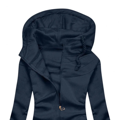 Drune | übergroßer Zip Hoodie mit Fleece, Kapuze und Reißverschluss für Damen - Ideal für Alltag