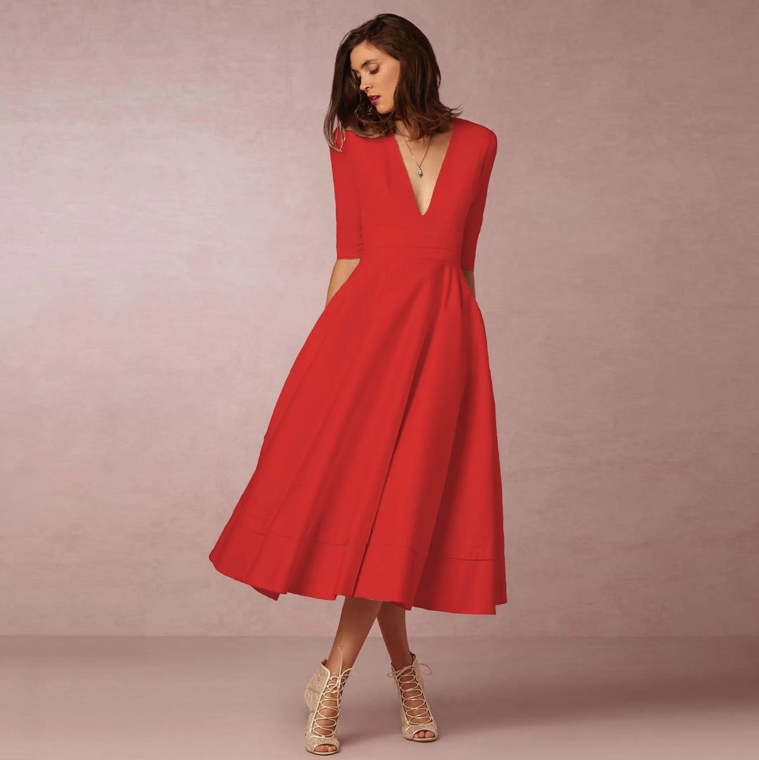 Drune | Elegante Lange Damenkleid