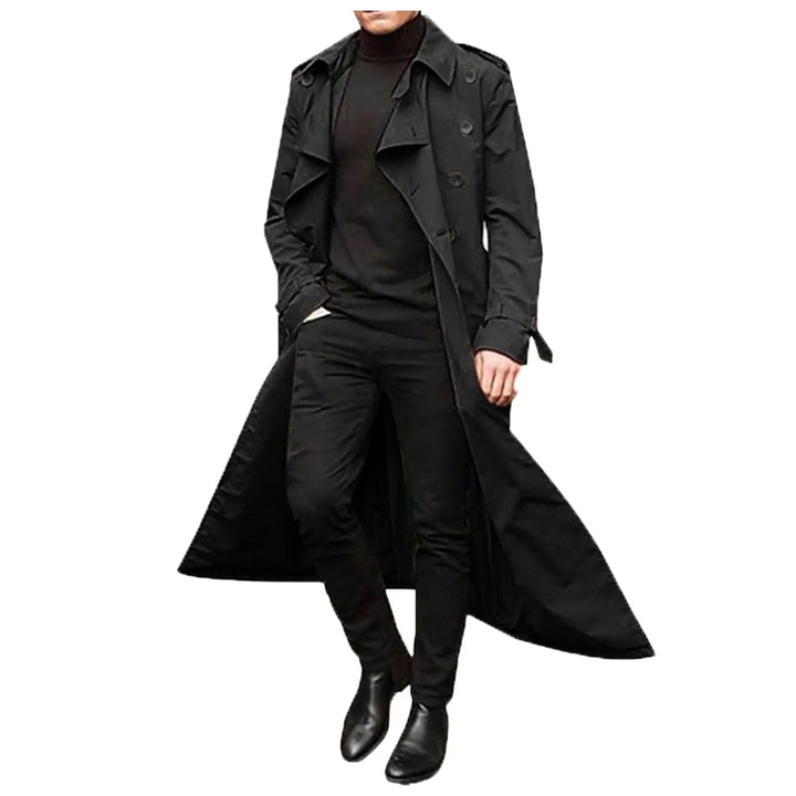 Drune | Trenchcoat Mit Gekerbtem Revers Und Taschen Für Herren