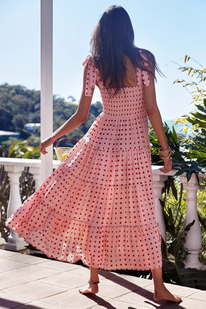Drune - Lässiges Midi-Kleid mit Rüschen