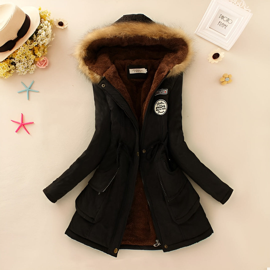 Drune | Warm gefütterte Winterjacke mit Kapuze für Frauen