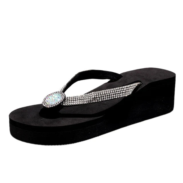 Drune-Flop mit Keilabsatz - Strand - Sommer