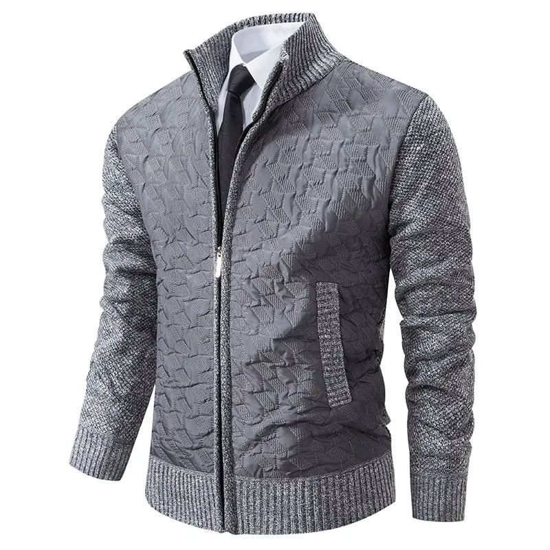 Drune | Strickjacke mit Gepolsterter Front Warm und Modern Perfekt Für Den Alltag