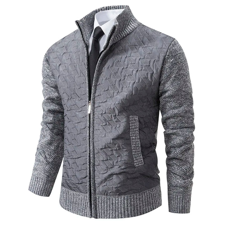 Drune | Strickjacke mit Gepolsterter Front Warm und Modern Perfekt Für Den Alltag