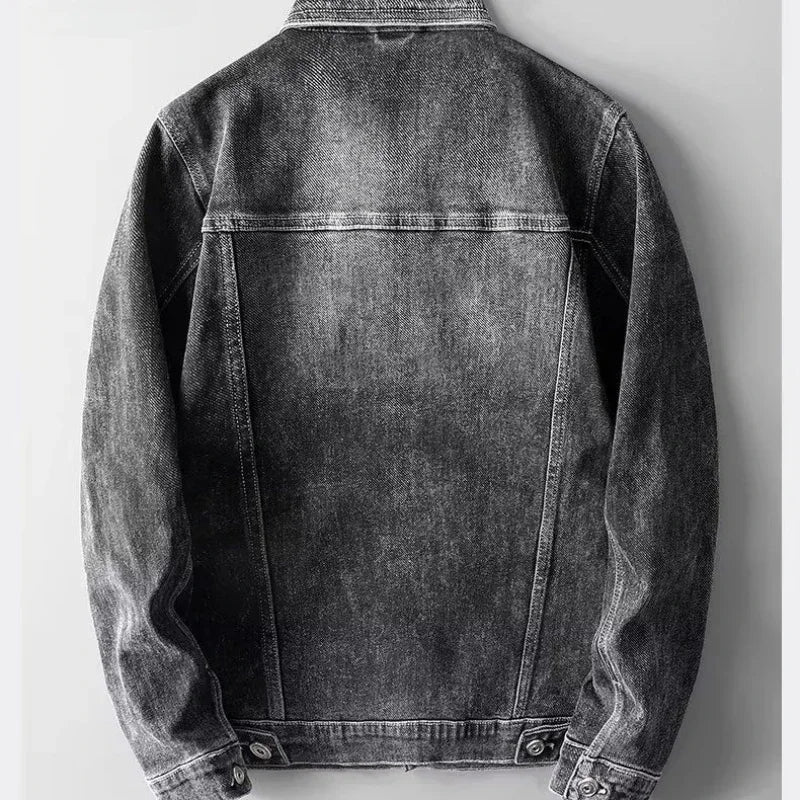 Drune | Denim Jeansjacke Knopfverschluss