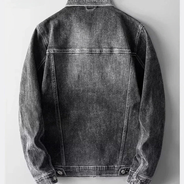 Drune | Denim Jeansjacke Knopfverschluss
