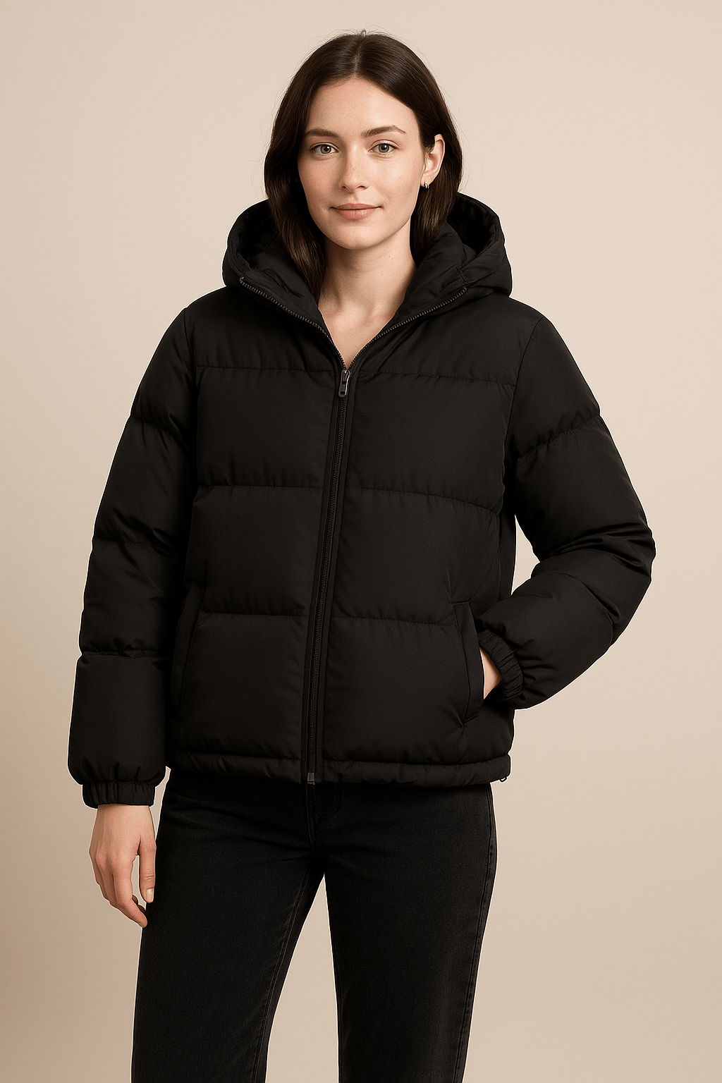 Drune | Elegante übergroße Winterjacke mit Kapuze