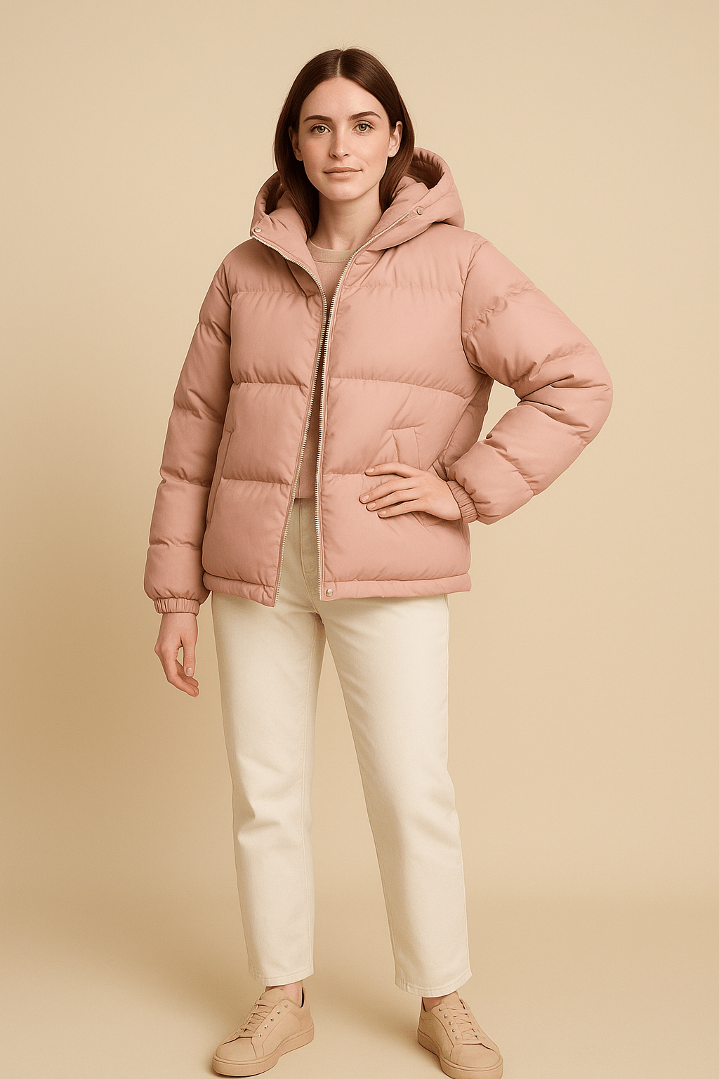 Drune | Elegante übergroße Winterjacke mit Kapuze