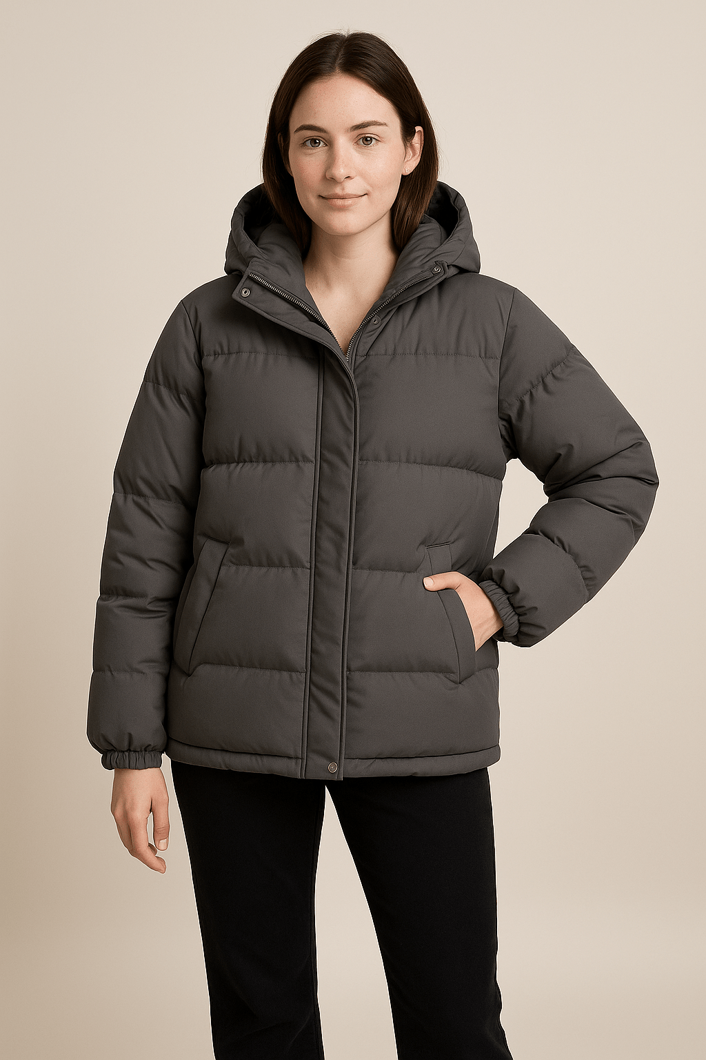 Drune | Elegante übergroße Winterjacke mit Kapuze