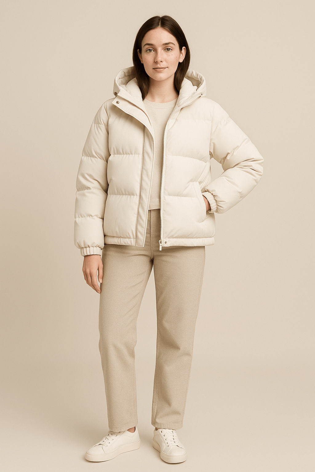 Drune | Elegante übergroße Winterjacke mit Kapuze