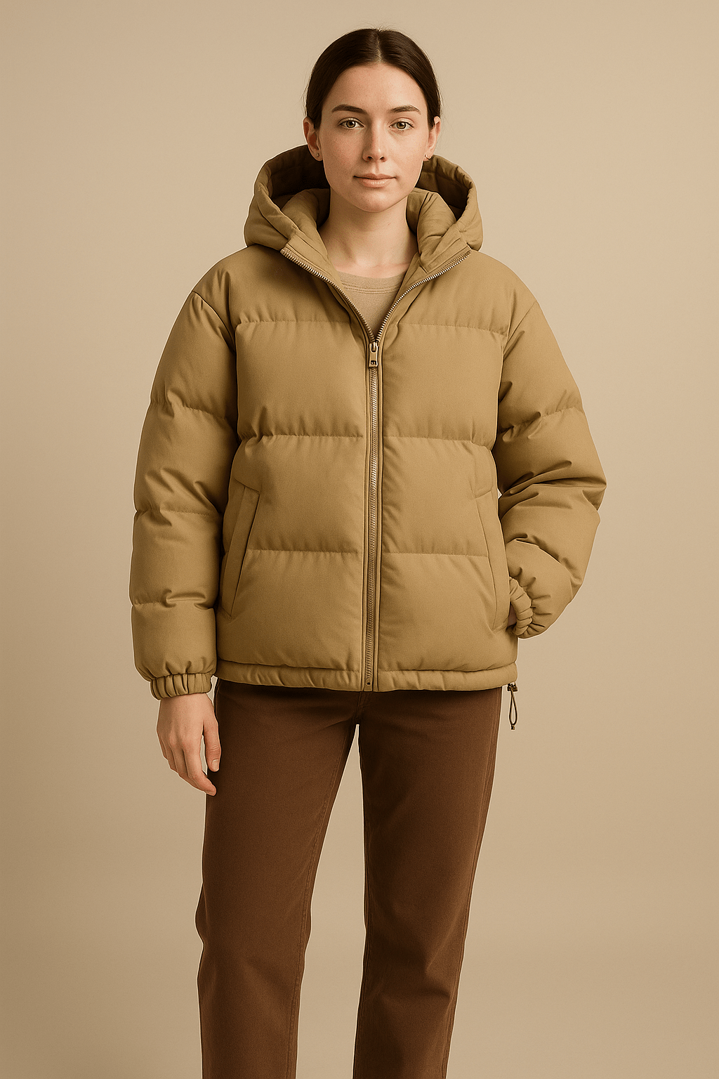 Drune | Elegante übergroße Winterjacke mit Kapuze