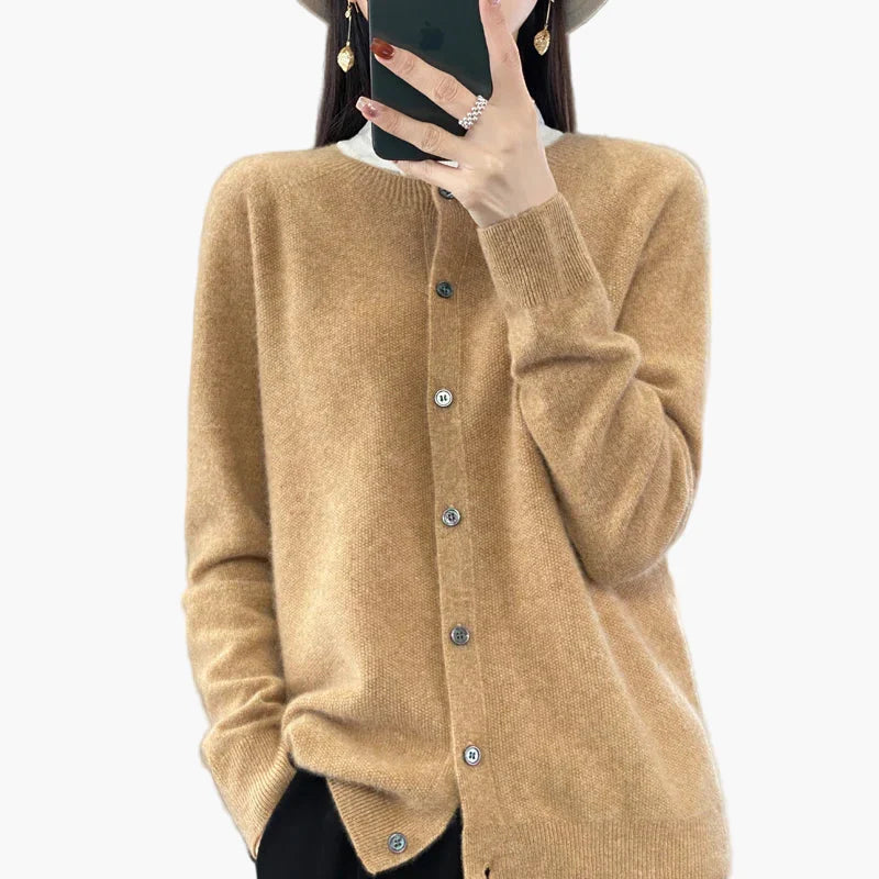 Drune | Klassische Strickjacke Cardigan - Eleganter Alltags-Style für Büro & Freizeit