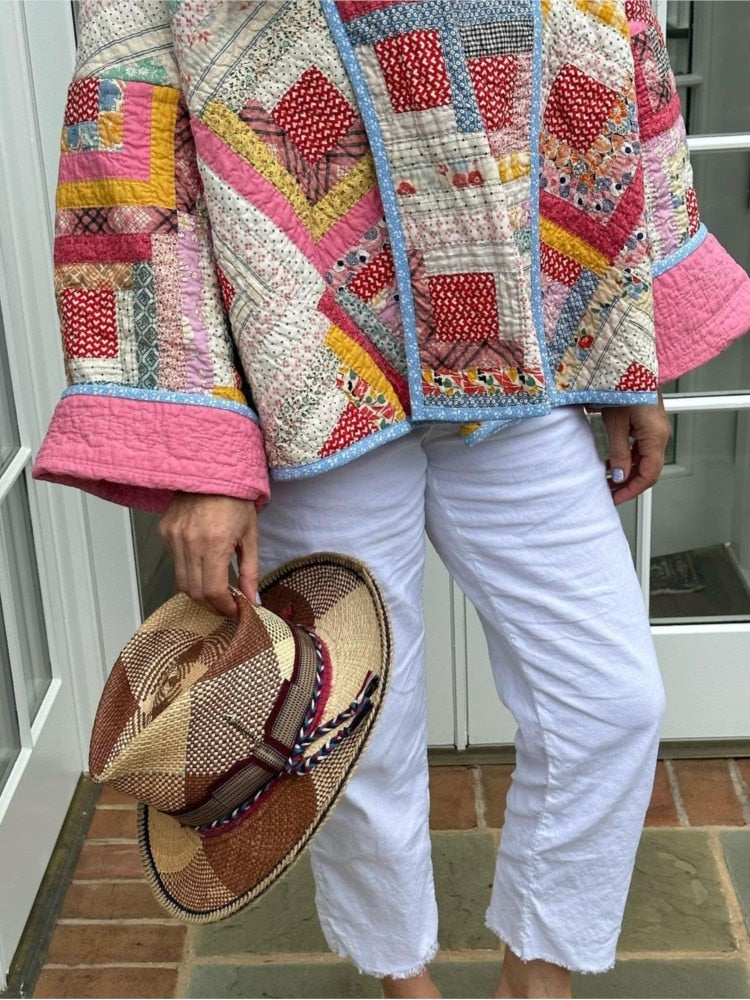 Drune | lässige Patchwork-Steppjacke