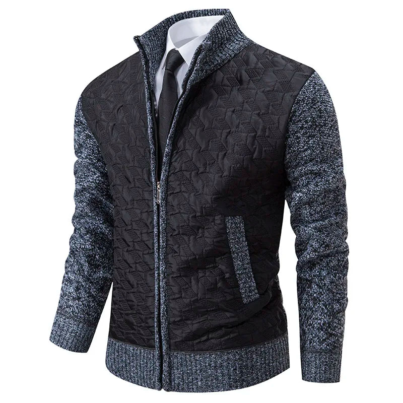 Drune | Strickjacke mit Gepolsterter Front Warm und Modern Perfekt Für Den Alltag