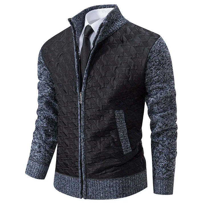 Drune | Strickjacke mit Gepolsterter Front Warm und Modern Perfekt Für Den Alltag