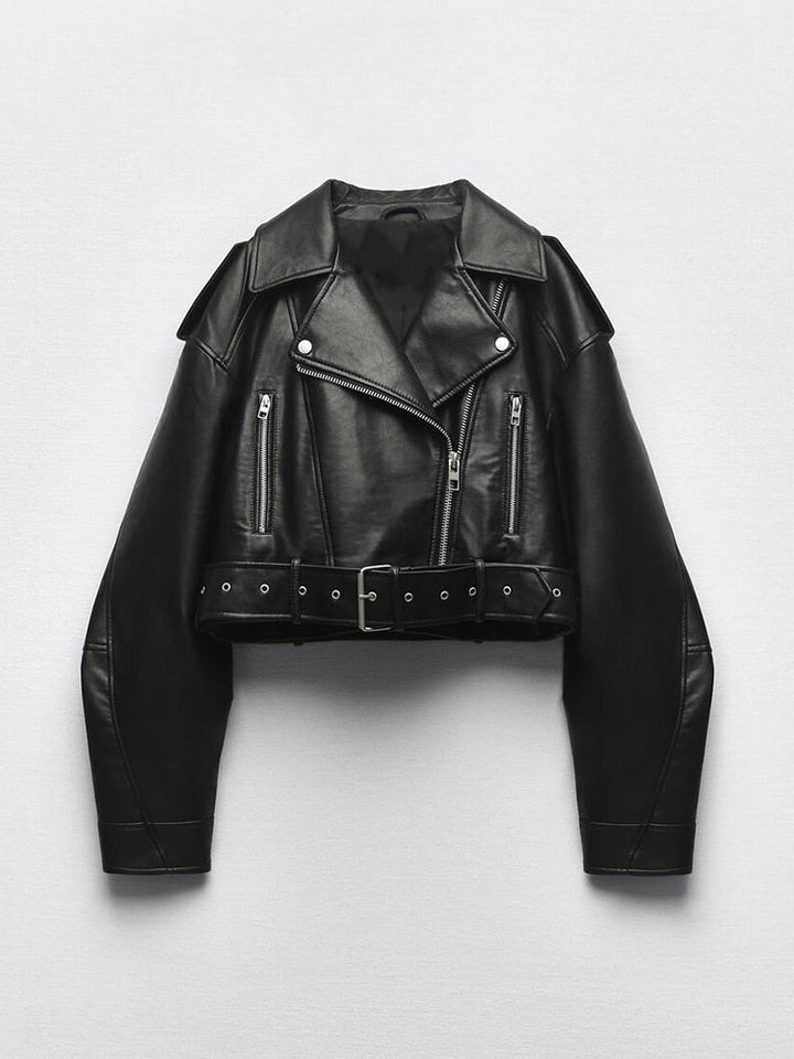 Drune | Vintage-Jacke aus veganem Leder
