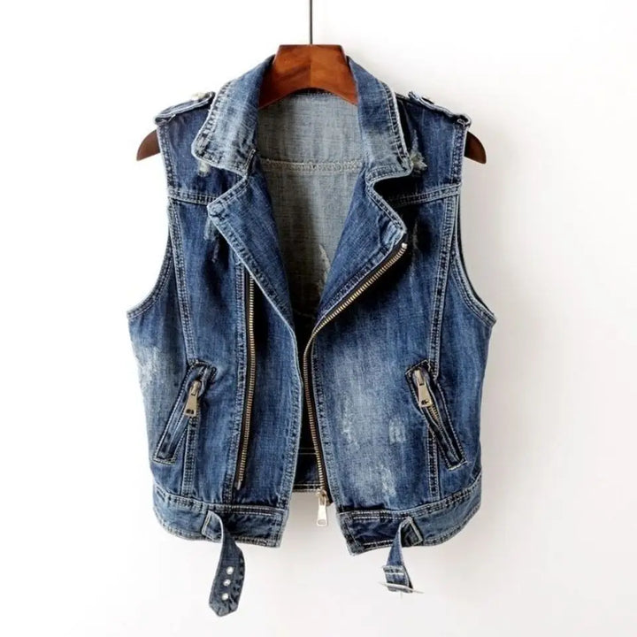 Drune | Distressed Denim Weste