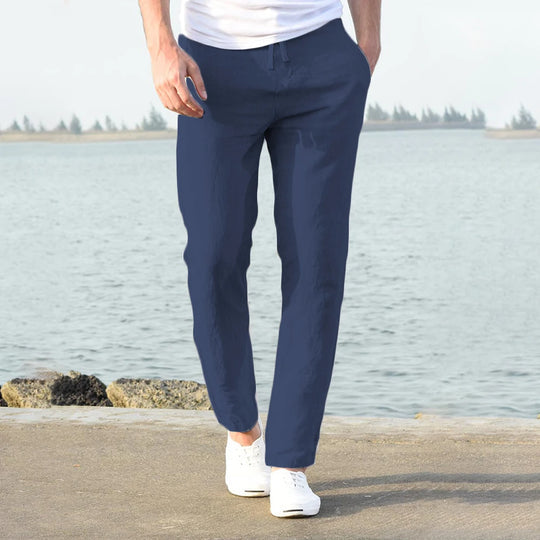 Drune | Luxus Baumwolle Leinen Herren Hose