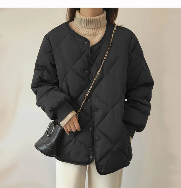 Drune | Schicke Daunenjacke mit Knöpfen - Perfekt für den Winter für Frauen
