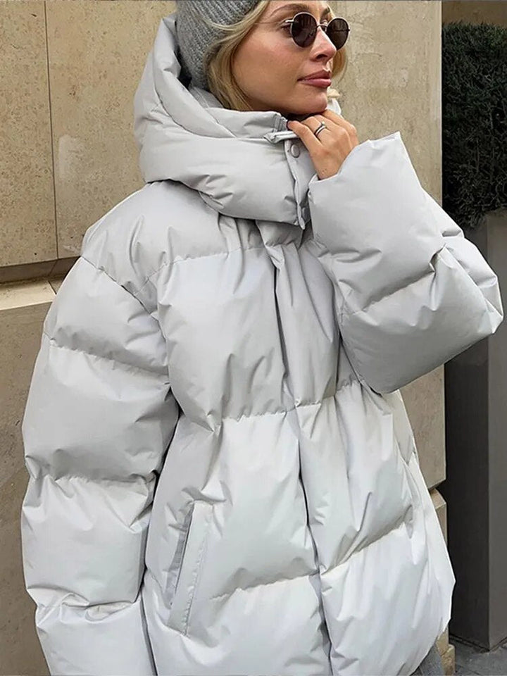Drune | Oversized Puff-Hoodie-Jacke