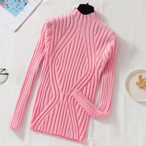 Drune | Damen Strickpullover mit Rollkragen und langen Ärmeln