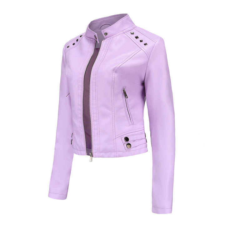 Drune | Elegante Lederjacke mit einzigartigen Details für Damen