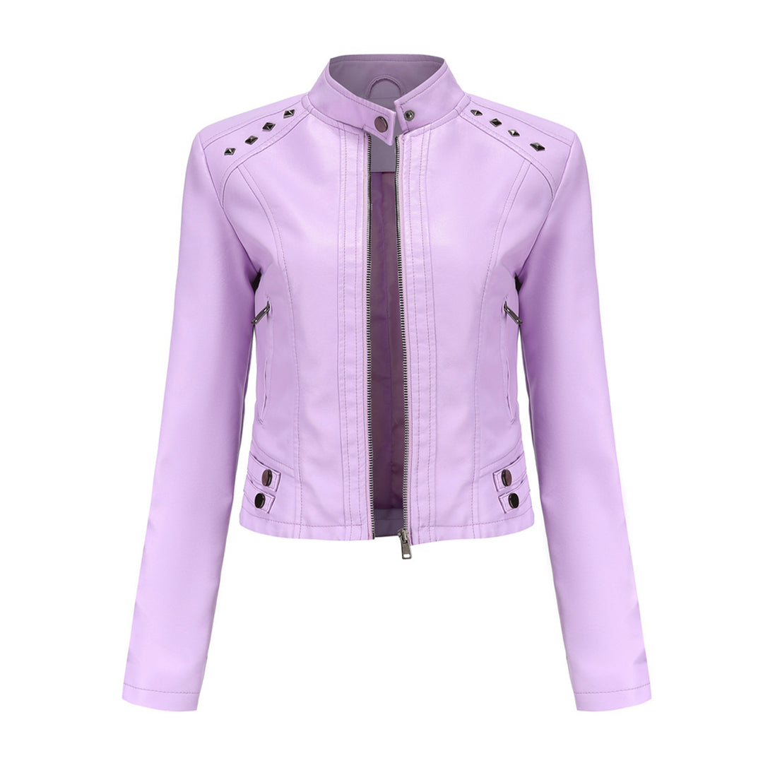 Drune | Elegante Lederjacke mit einzigartigen Details für Damen