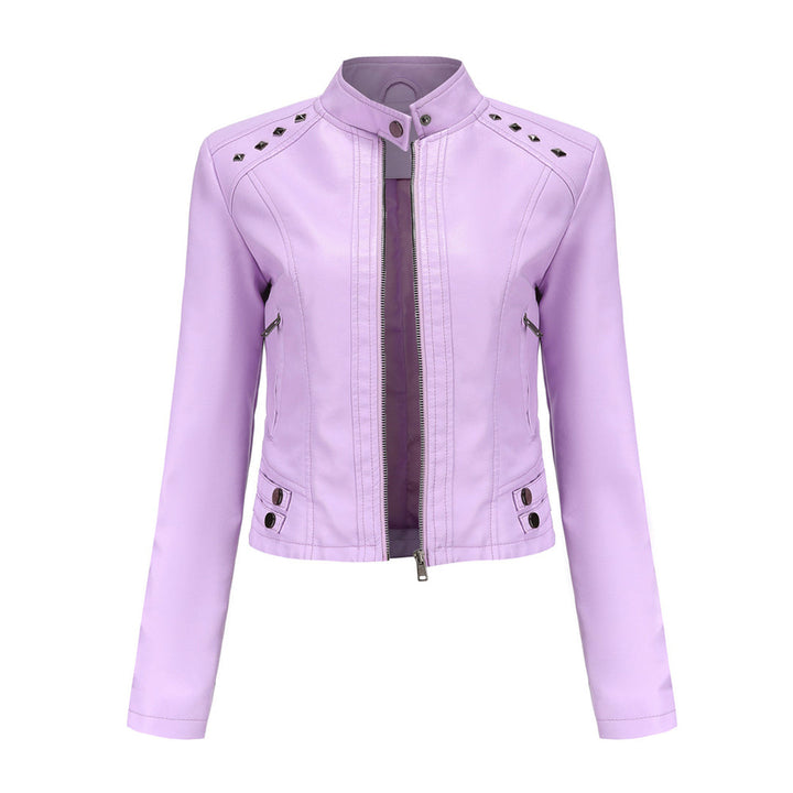 Drune | Elegante Lederjacke mit einzigartigen Details für Damen